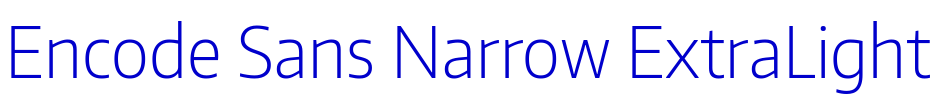 Encode Sans Narrow ExtraLight fuente